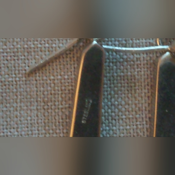 Sterling Silver Opal Jasper Vintage Necklace Earrings Set - Picture 9 of 10